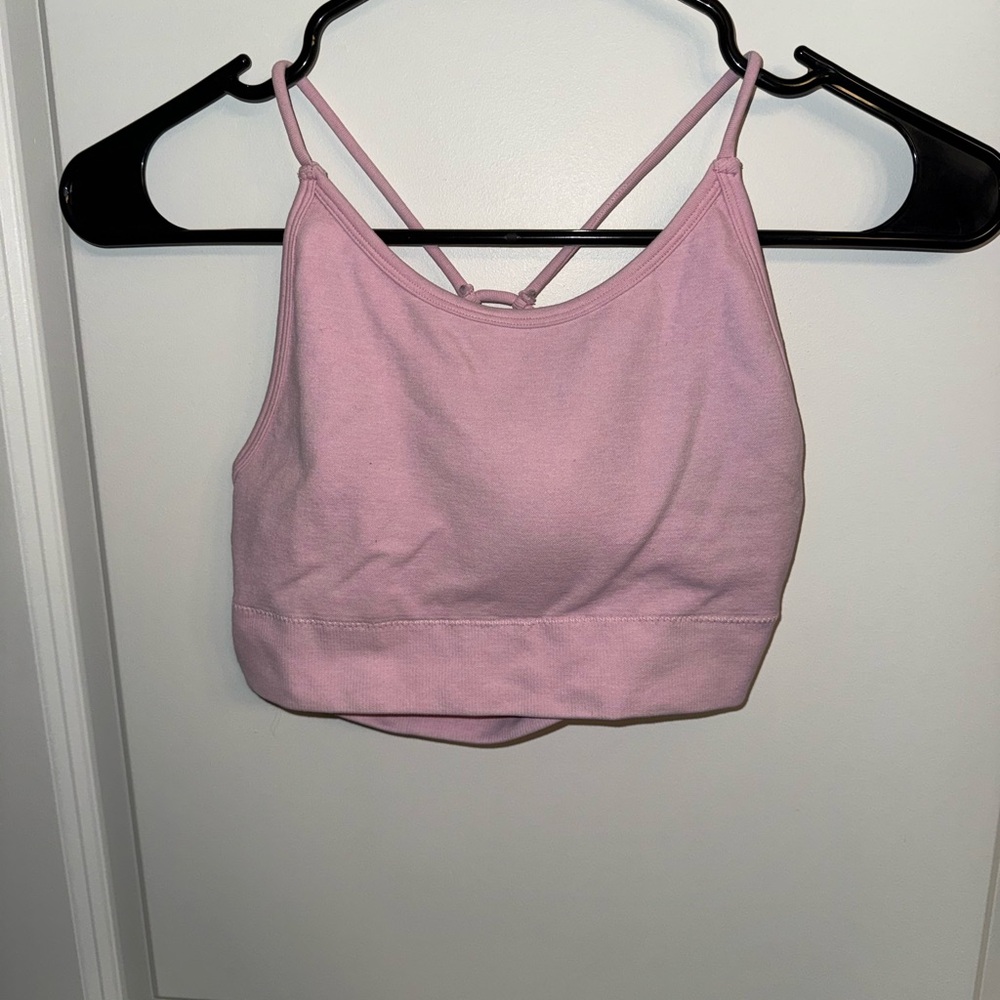 BuffBunny Light Pink Strappy Crop Top